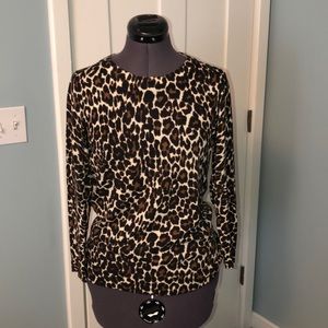 JCrew Leopard Print Tippi Sweater